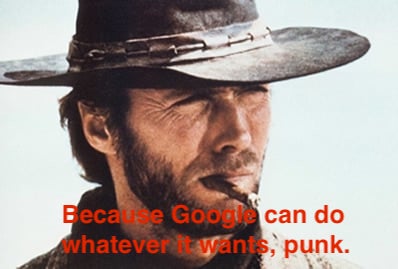 Eastwood commenting on Google can do whatever it wants with local SEO!