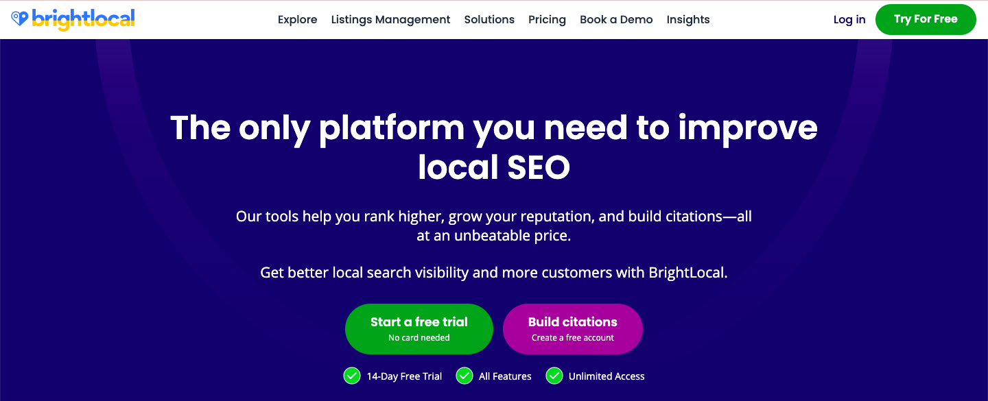 Improve your Local SEO with BrightLocal