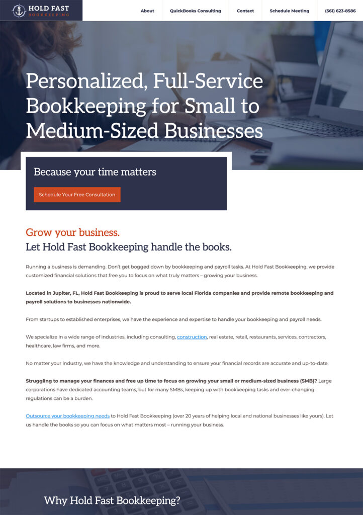 HoldFast Bookkeeping